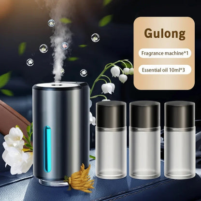 Auto-luchtverfrisser, aromatherapie-diffuser met etherische olie, ventilatieroosterclip, USB