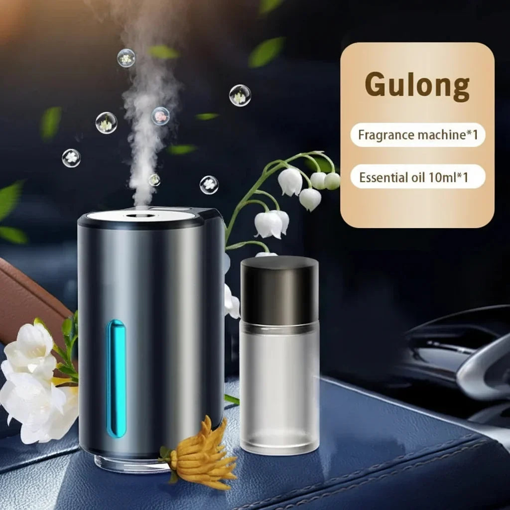 Auto-luchtverfrisser, aromatherapie-diffuser met etherische olie, ventilatieroosterclip, USB