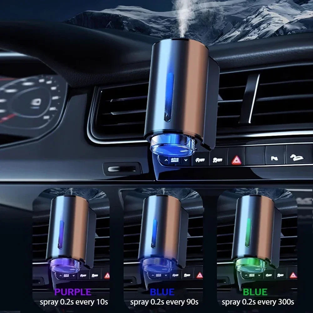 Auto-luchtverfrisser, aromatherapie-diffuser met etherische olie, ventilatieroosterclip, USB