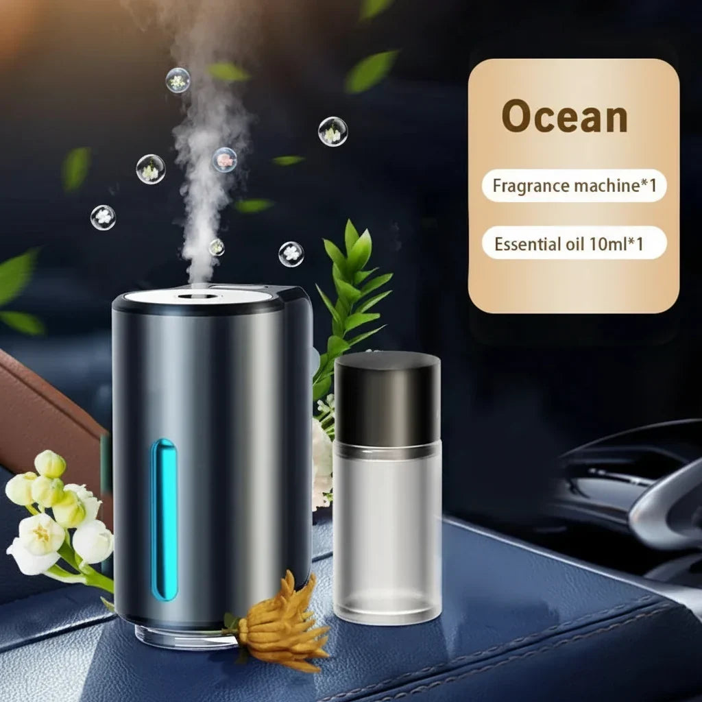 Auto-luchtverfrisser, aromatherapie-diffuser met etherische olie, ventilatieroosterclip, USB