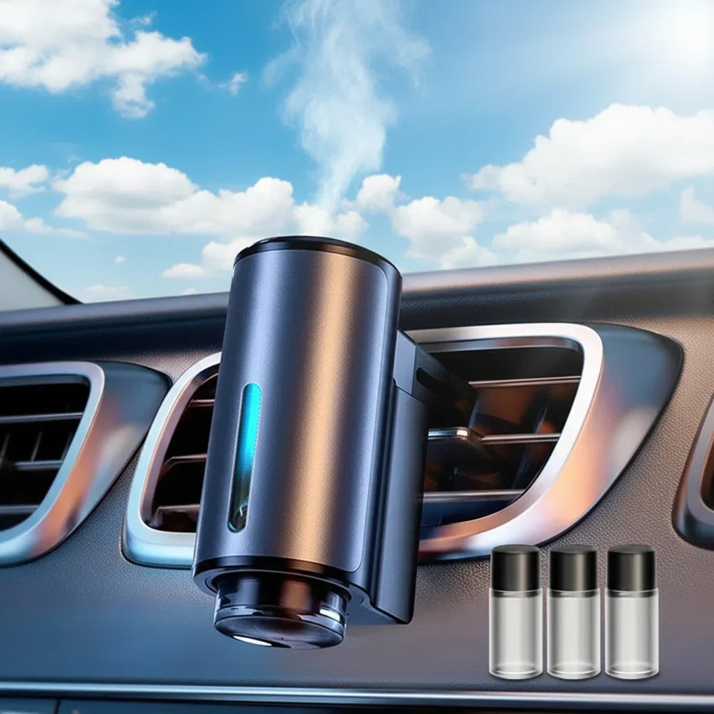 Auto-luchtverfrisser, aromatherapie-diffuser met etherische olie, ventilatieroosterclip, USB