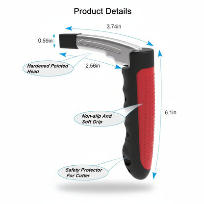 Car Emergency Safety Tool Window Breaker Door Assist Handle Vehicle Exit Aid