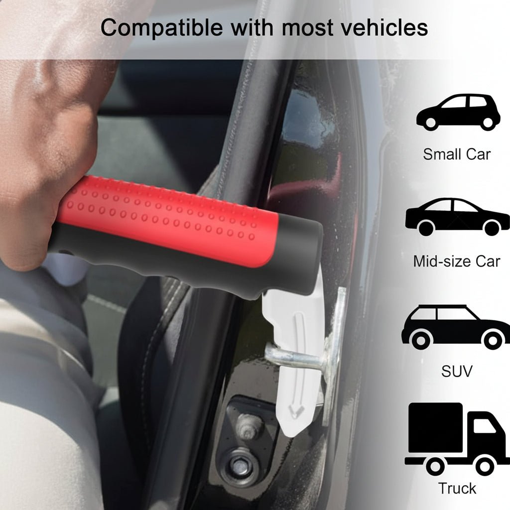 Car Emergency Safety Tool Window Breaker Door Assist Handle Vehicle Exit Aid