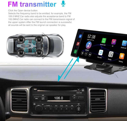 CarVision Pro Smart Car Display with CarPlay Android Auto and Dash Camera