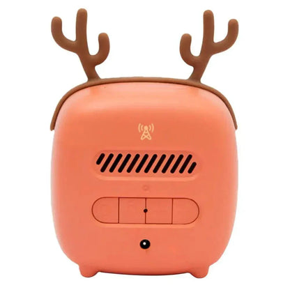 Cartoon Bunny LED Alarm Clock with Night Light Rechargeable Digital Bedside Clock