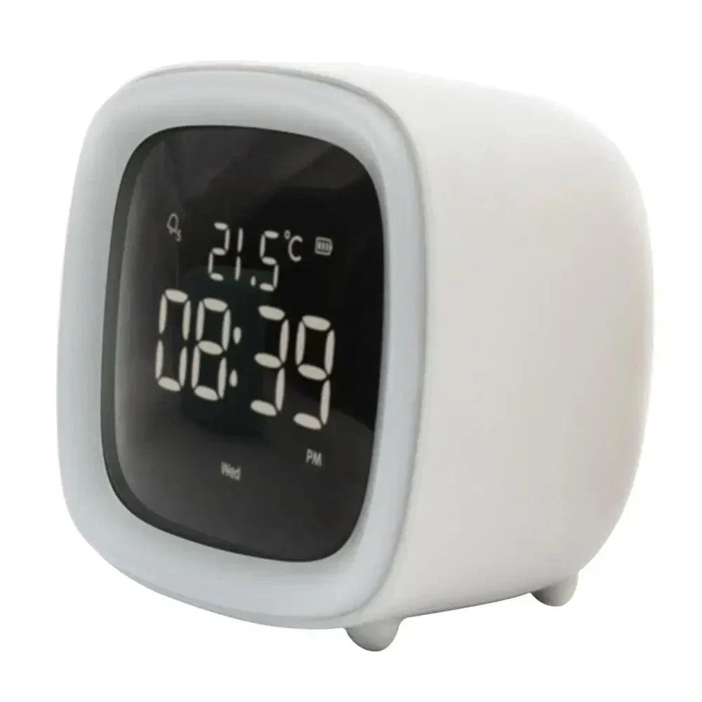 Cartoon Rabbit Alarm Clock with LED Night Light and Digital Display