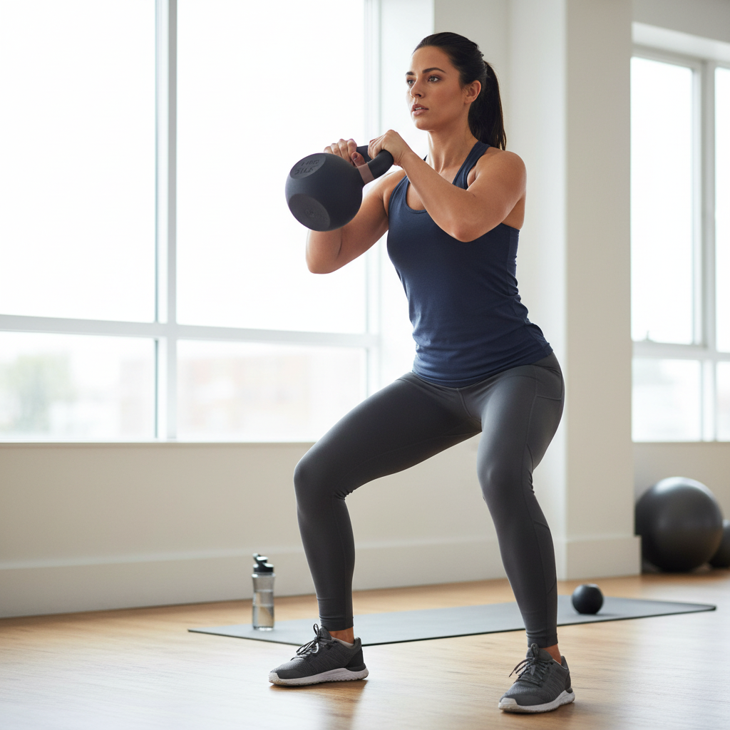 Gusseiserne Kettlebell, Gewicht für Krafttraining, Heimfitness- und Trainingsgerät