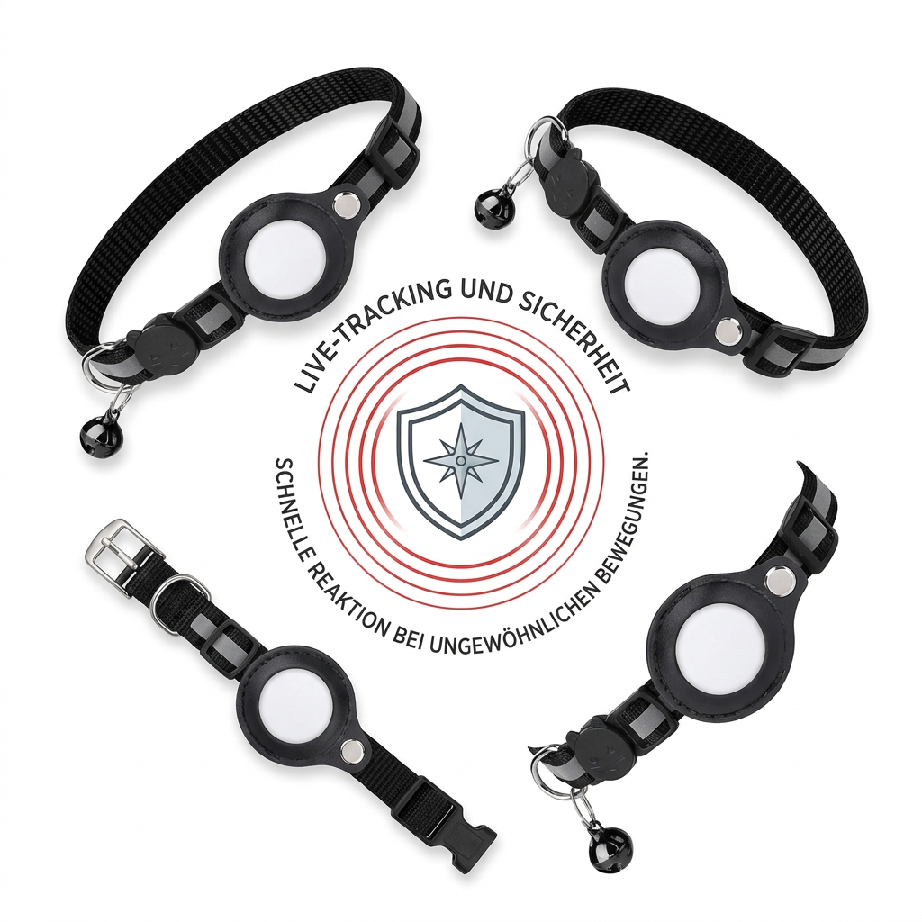 Cat GPS Tracking Collar with Live Location and App Alerts