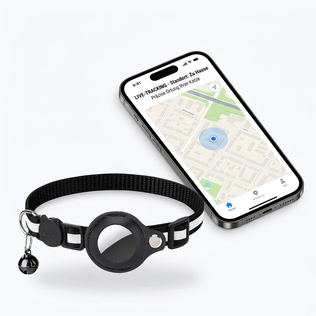 Cat GPS Tracking Collar with Live Location and App Alerts