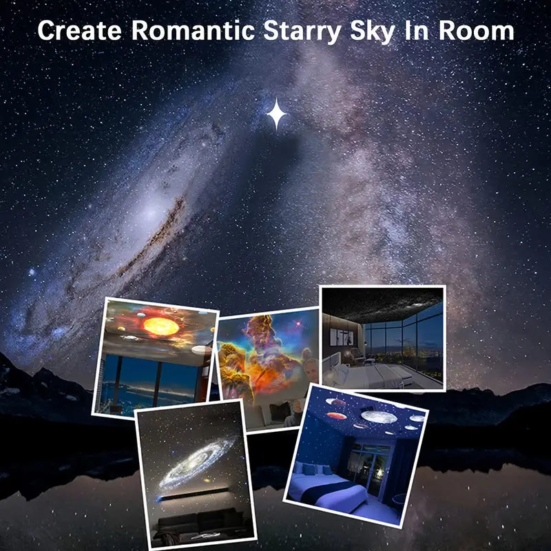 Celestial Dreams Galaxy Projector with 360° Full Room Coverage