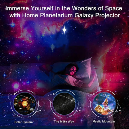 Celestial Dreams Galaxy Projector with 360° Full Room Coverage