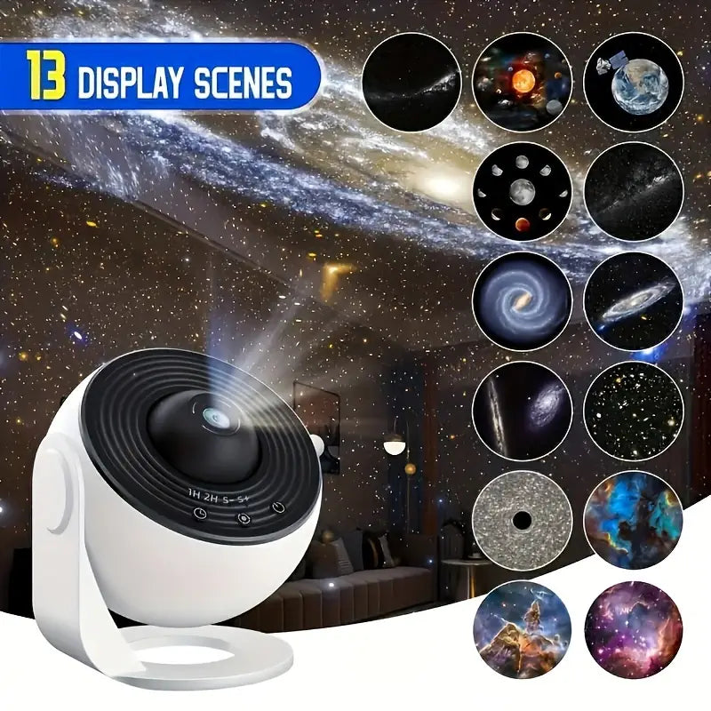 Celestial Dreams Galaxy Projector with 360° Full Room Coverage
