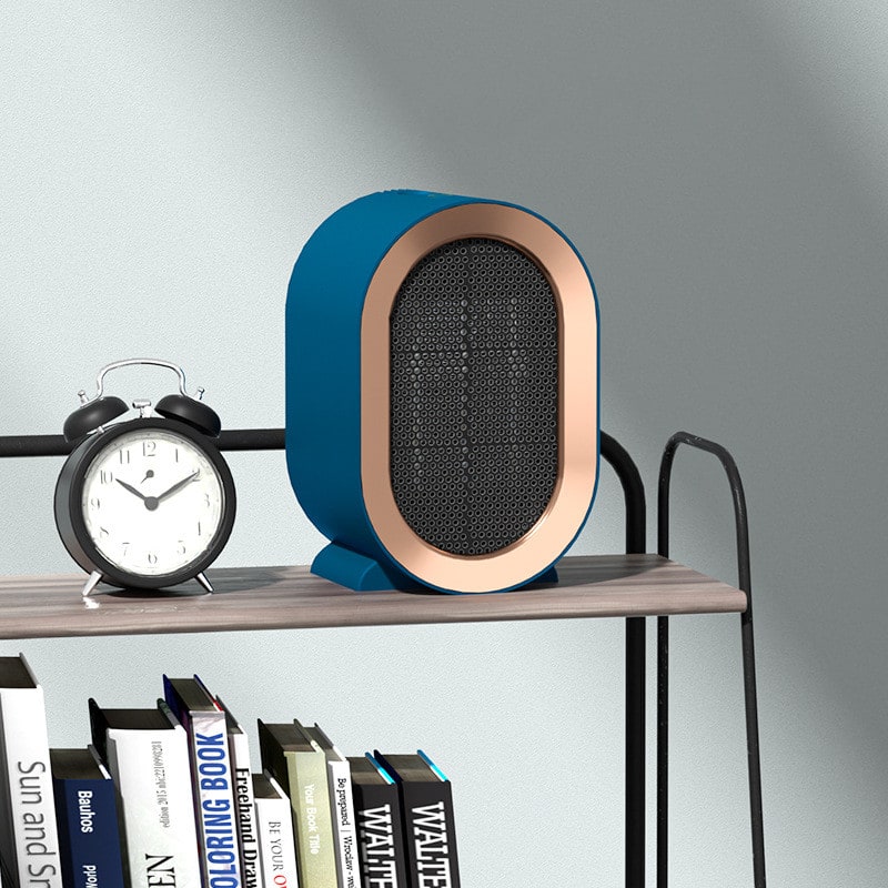 Ceramic Portable Space Heater with Two-Speed Control Compact Desktop Design and 220V Heating Element
