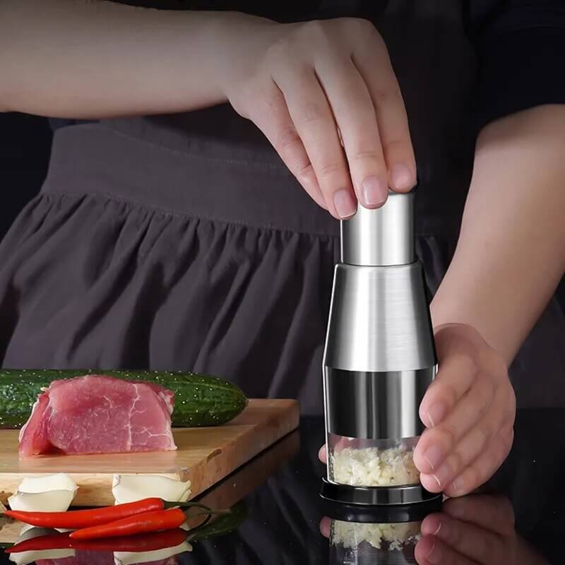 ChefChop Pro Manual Vegetable Chopper with Stainless Steel Blades