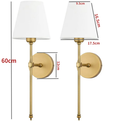 Rechargeable LED Wall Light with Fabric Shade and Adjustable Colors