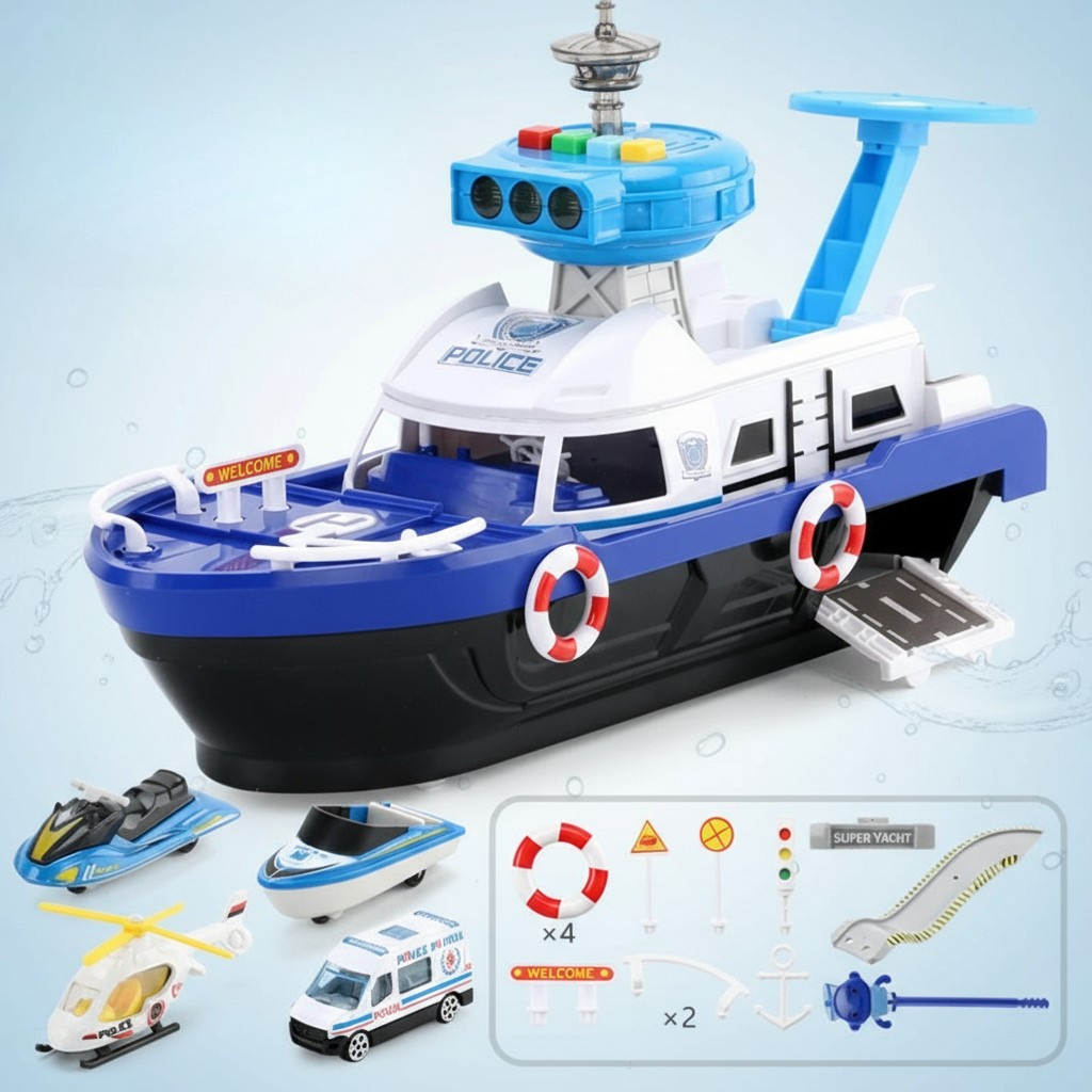 Children's Musical Toy Boat with Lights and Sounds