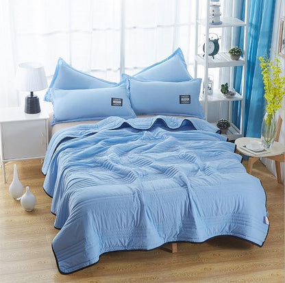 ChillBreeze Cooling Blanket Lightweight Breathable Summer Blanket for Hot Sleepers