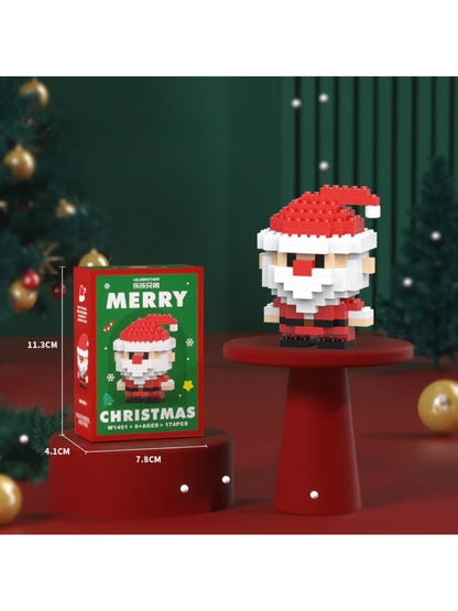 Christmas Building Block Set with 12 Festive Figures