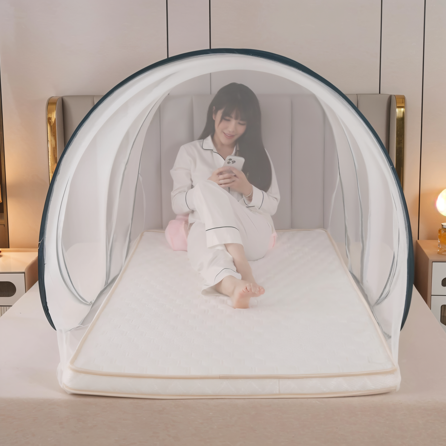 CircleGuard Foldable Round Mosquito Net Compact Travel Pop Up Design