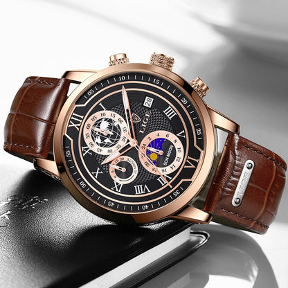 Classic Chronograph Men’s Watch Stylish Luxury Wristwatch