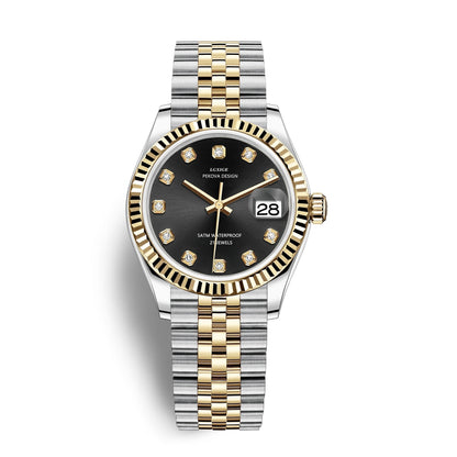 Classic Stainless Steel Wristwatch No 296 Elegant Minimalist Watch