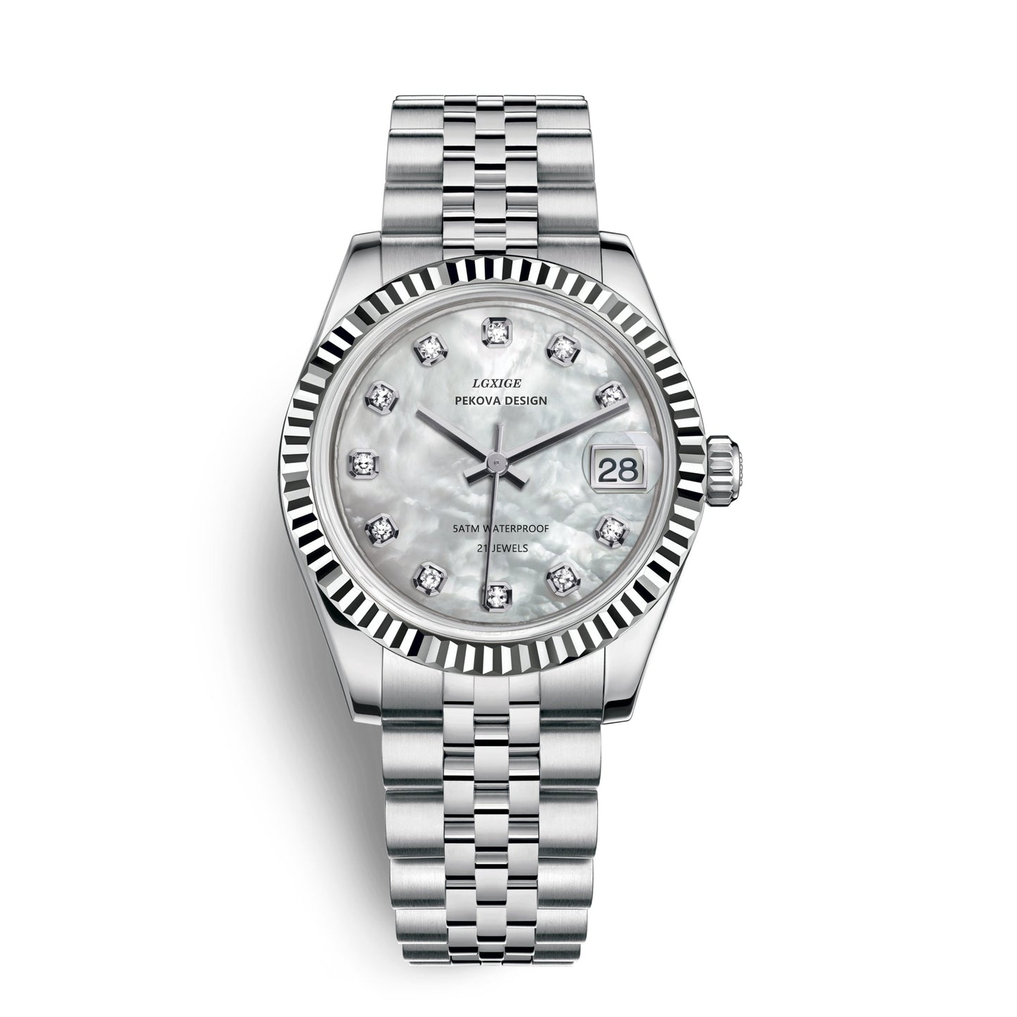 Classic Stainless Steel Wristwatch No 296 Elegant Minimalist Watch