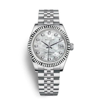 Classic Stainless Steel Wristwatch No 296 Elegant Minimalist Watch