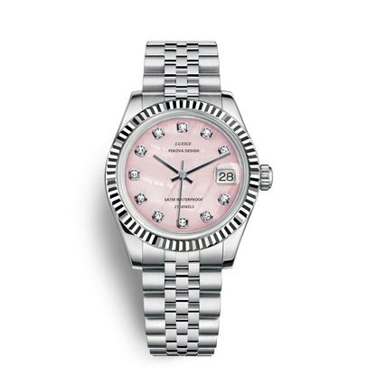 Classic Stainless Steel Wristwatch No 296 Elegant Minimalist Watch