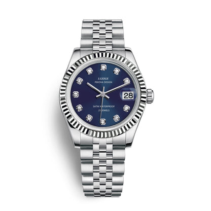 Classic Stainless Steel Wristwatch No 296 Elegant Minimalist Watch