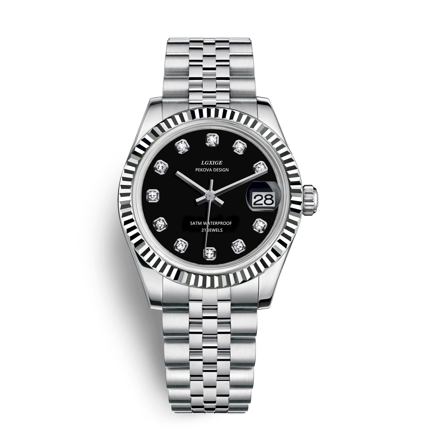 Classic Stainless Steel Wristwatch No 296 Elegant Minimalist Watch