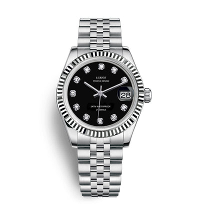 Classic Stainless Steel Wristwatch No 296 Elegant Minimalist Watch