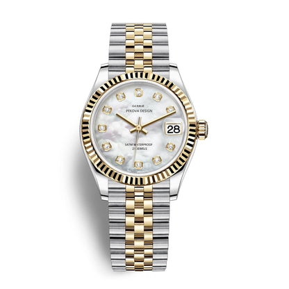 Classic Stainless Steel Wristwatch No 296 Elegant Minimalist Watch