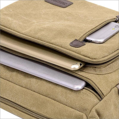 ClassicLine Canvas Messenger Shoulder Bag Timeless Everyday Crossbody