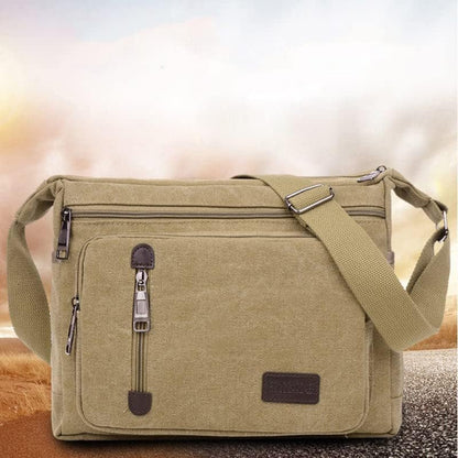 ClassicLine Canvas Messenger Shoulder Bag Timeless Everyday Crossbody