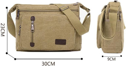ClassicLine Canvas Messenger Shoulder Bag Timeless Everyday Crossbody