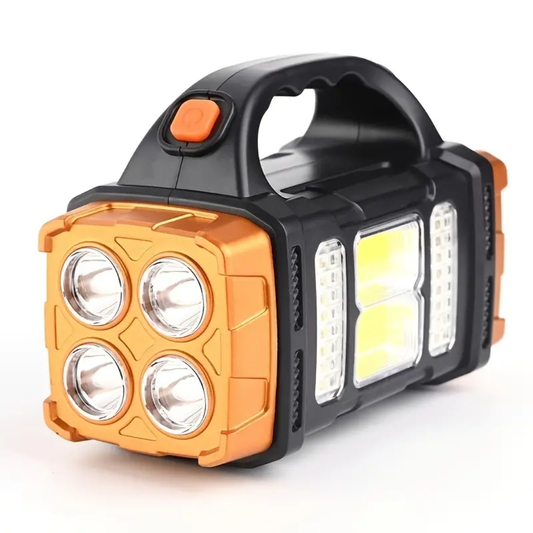 Classirex – 4-in-1 Emergency Flashlight with Solar Charging and Power Bank