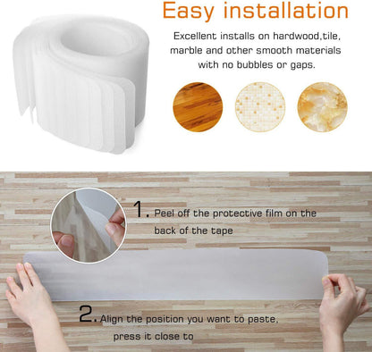 Clear Non Slip Stair Tread Strips Indoor Safety Grip Tape