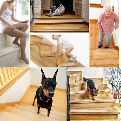 Clear Non Slip Stair Tread Strips Indoor Safety Grip Tape