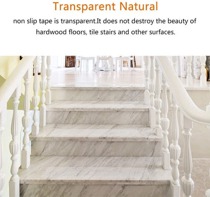 Clear Non Slip Stair Tread Strips Indoor Safety Grip Tape