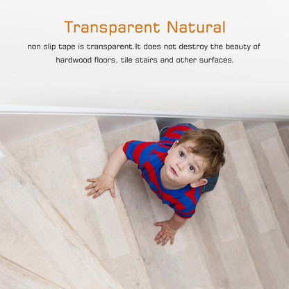 Clear Non Slip Stair Tread Strips Indoor Safety Grip Tape