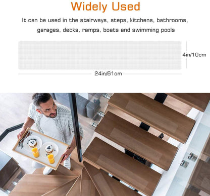 Clear Non Slip Stair Tread Strips Indoor Safety Grip Tape