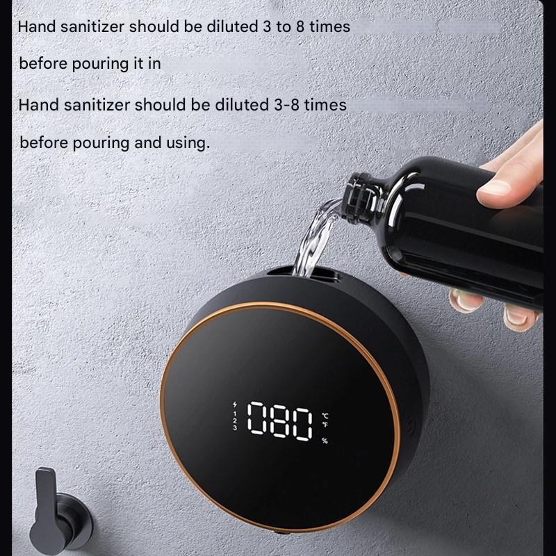 Cleon Automatic Soap Dispenser with Touchless Sensor LED Display and Rechargeable Wall Mount Design
