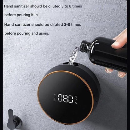 Cleon Automatic Soap Dispenser with Touchless Sensor LED Display and Rechargeable Wall Mount Design
