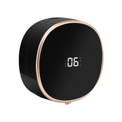 Cleon Automatic Soap Dispenser with Touchless Sensor LED Display and Rechargeable Wall Mount Design