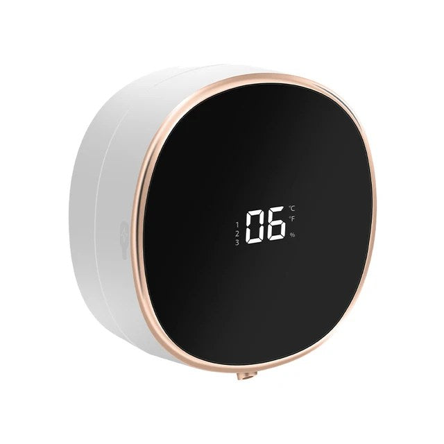 Cleon Automatic Soap Dispenser with Touchless Sensor LED Display and Rechargeable Wall Mount Design