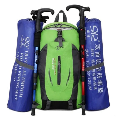 Clotilde Waterproof Travel Backpack with Multiple Compartments 40L Outdoor Daypack