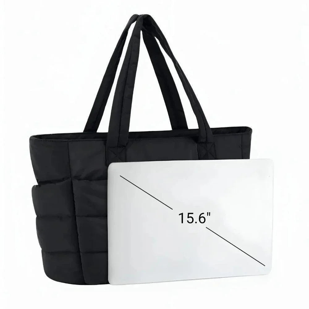 Cloud Puffer Tote Bag Lightweight Quilted Shoulder Bag