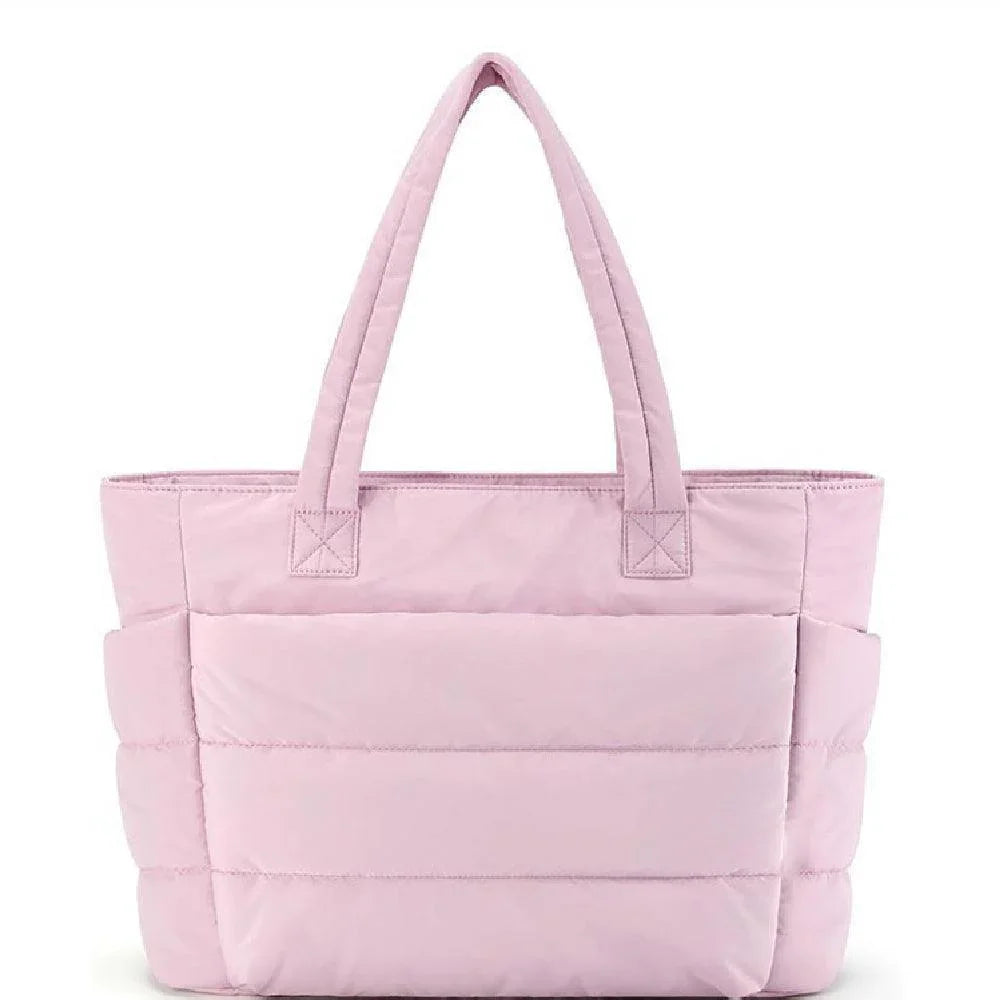 Cloud Puffer Tote Bag Lightweight Quilted Shoulder Bag