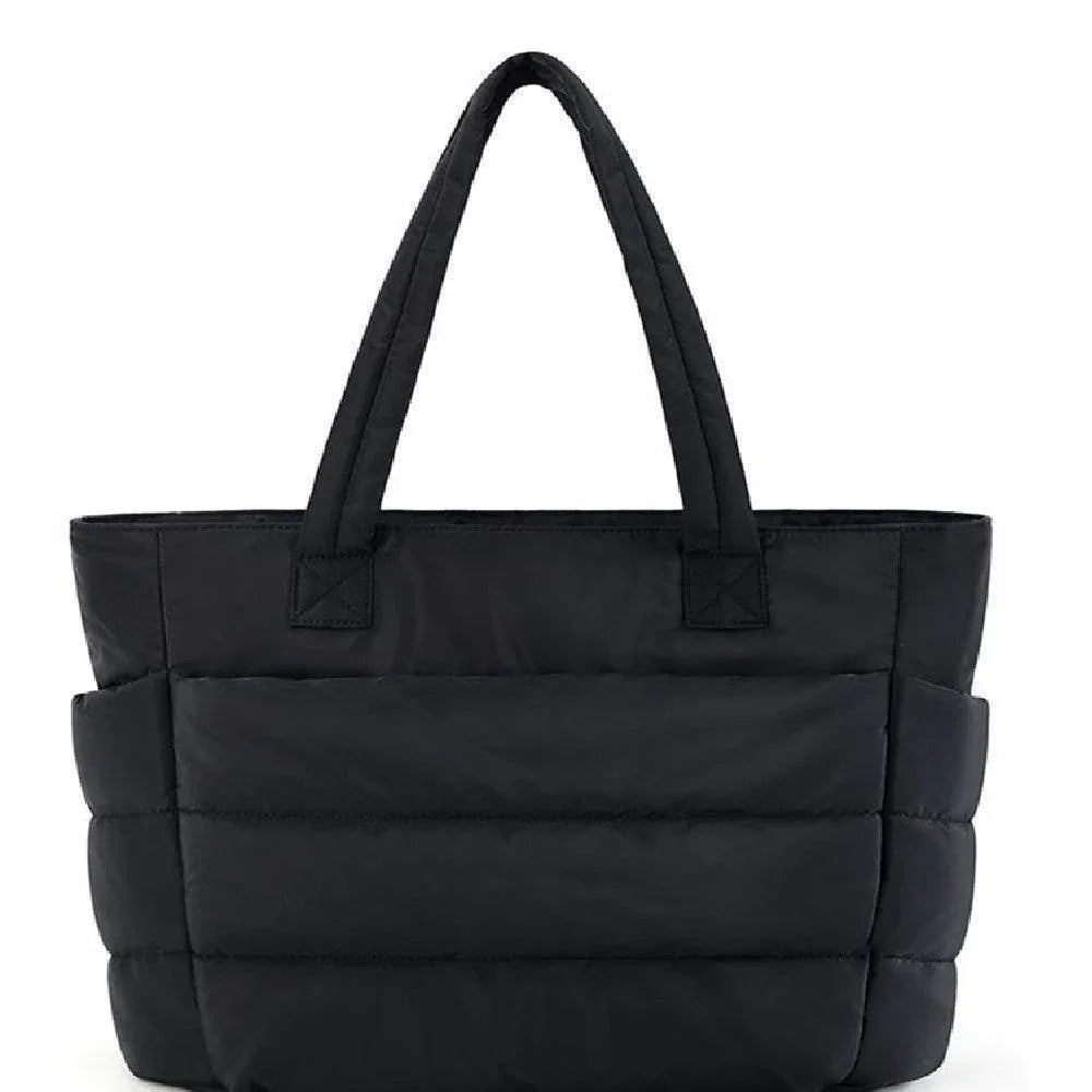 Cloud Puffer Tote Bag Lightweight Quilted Shoulder Bag