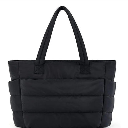 Cloud Puffer Tote Bag Lightweight Quilted Shoulder Bag